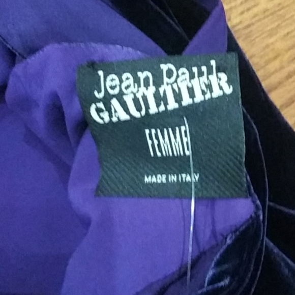 Jean Paul Gaultier purple velvet runway dress - Picture 8 of 8